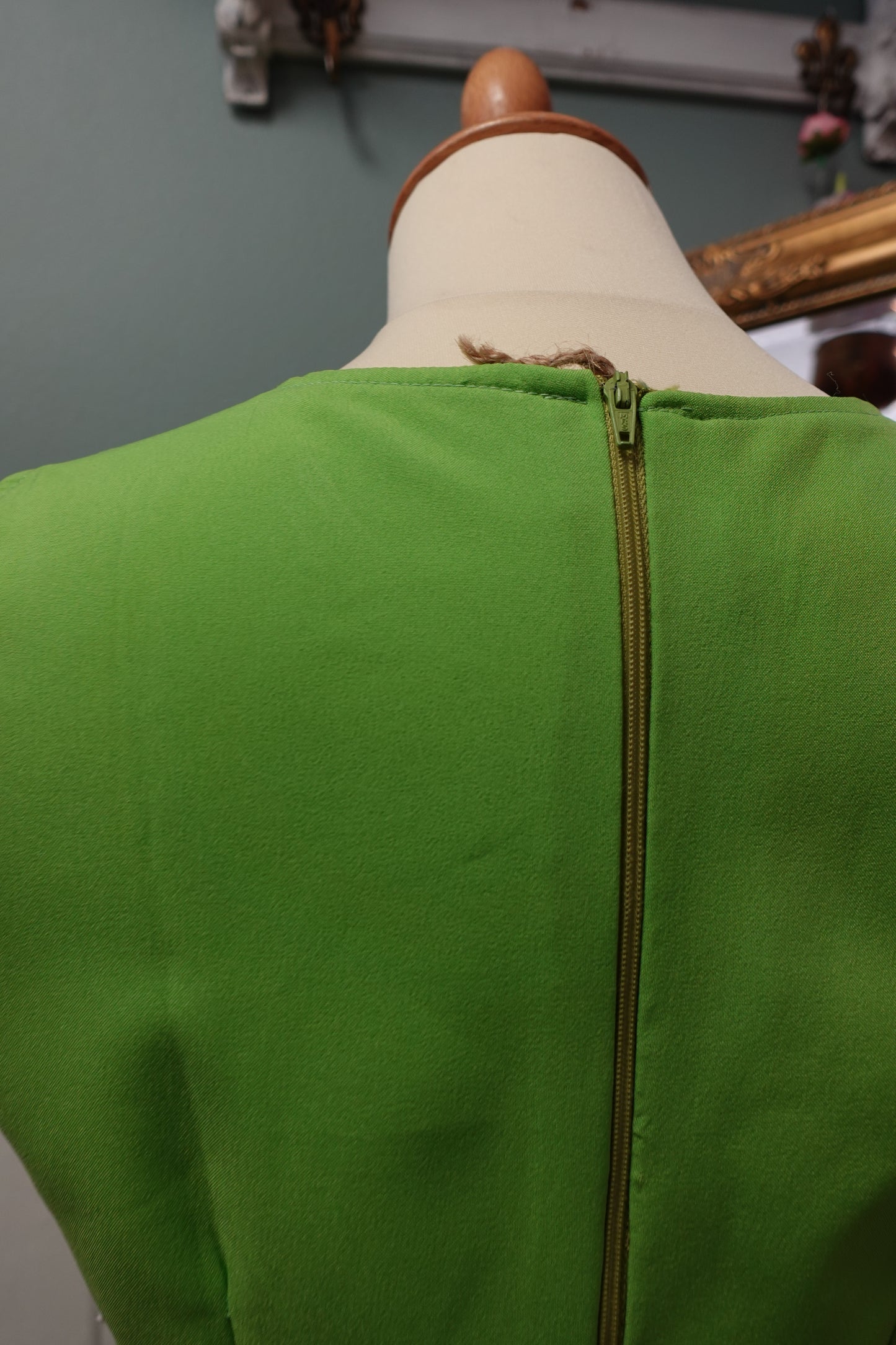 : Robe mini pop – Vert Pomme Vintage 1960s/70s
